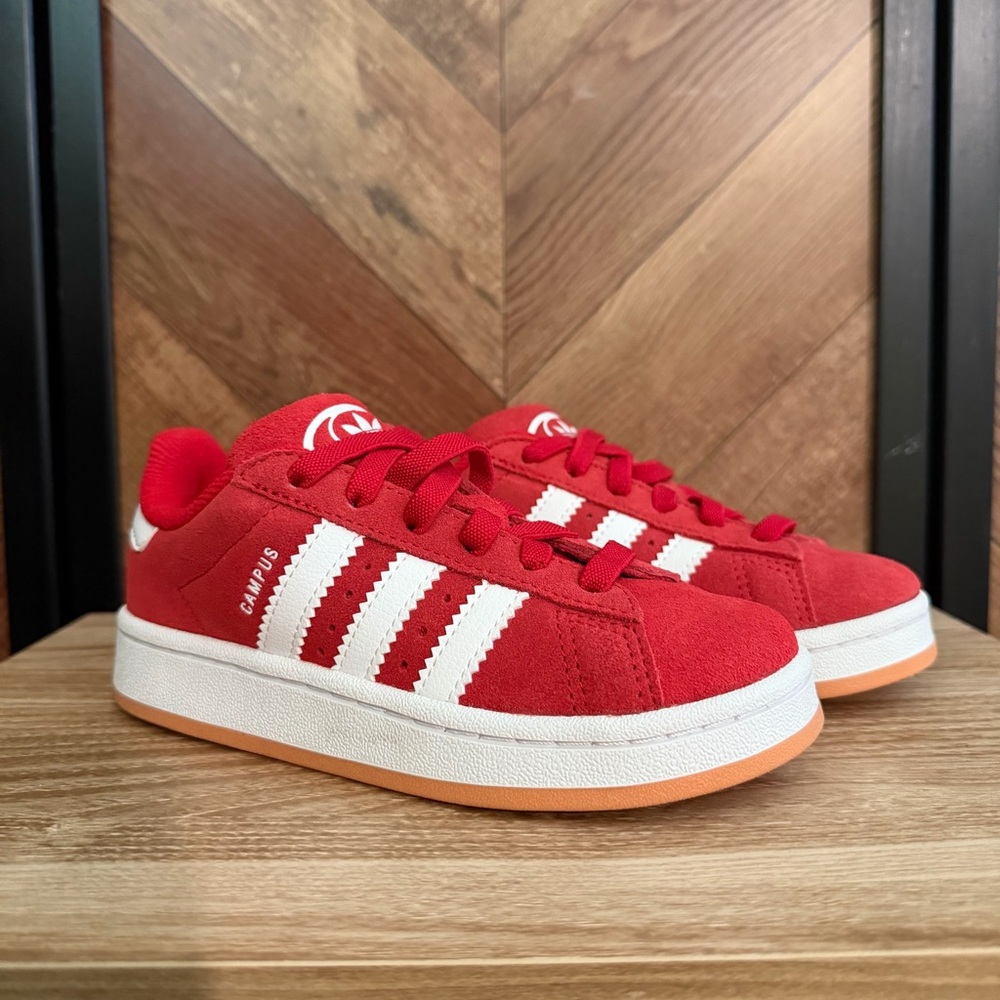 adidas Kids Red and White Sneakers